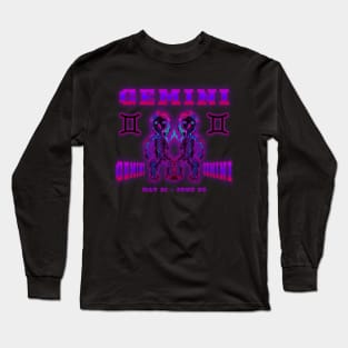 Gemini 5a Black Long Sleeve T-Shirt